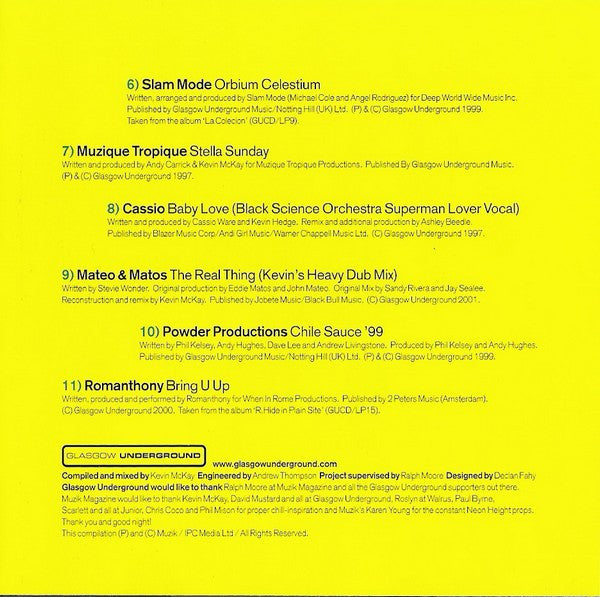 Kevin McKay - Glasgow Underground Presents Summer Breeze (CD) - 2001