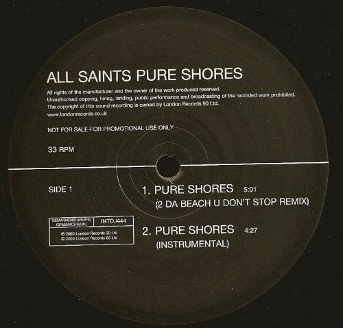 All Saints - Pure Shores
