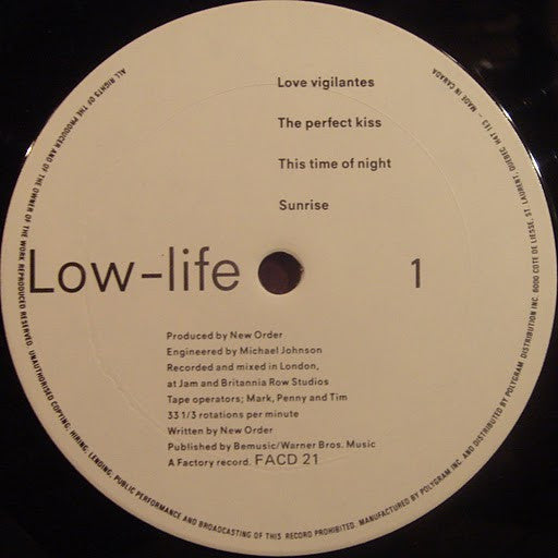 New Order - Low-life - 1985
