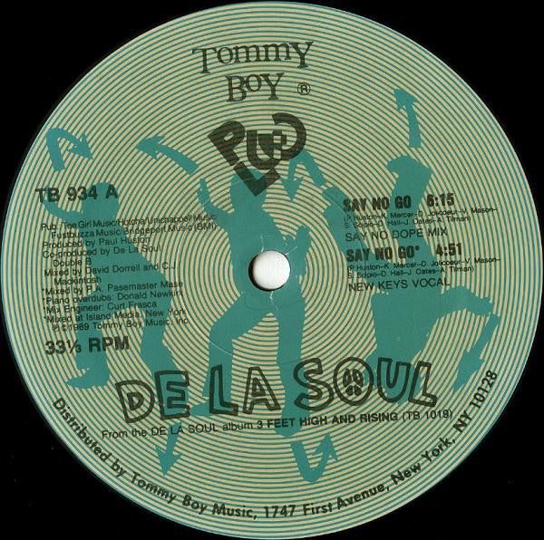 De La Soul - Say No Go - 1989