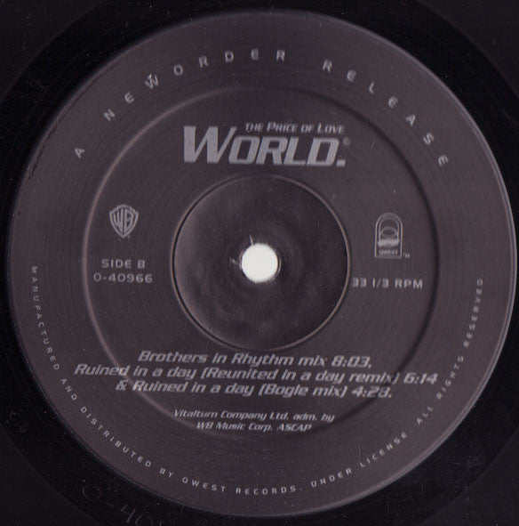 New Order - World (The Price Of Love) - 1993