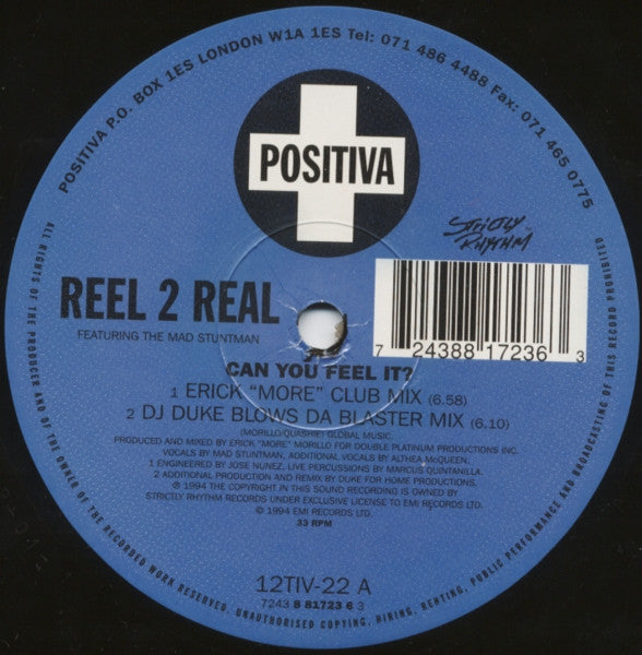 Reel 2 Real Featuring Mad Stuntman, The - Can You Feel It? - 1994