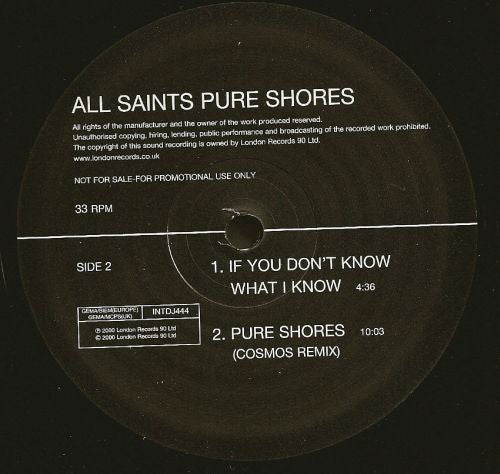 All Saints - Pure Shores