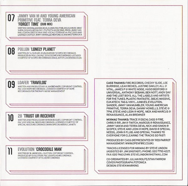 Cass Cutbush - Planet Progressive (CD) - 2001