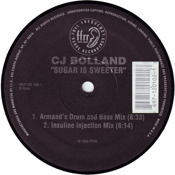 CJ Bolland - Sugar Is Sweeter