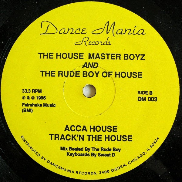 Housemaster Boyz, The And Rude Boy Of House, The - House Nation - 1986