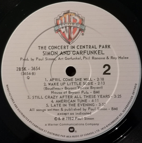 Simon & Garfunkel - The Concert In Central Park