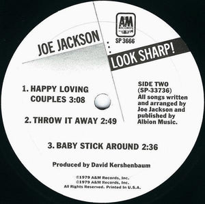 Joe Jackson - Look Sharp! (2 x 10") 1979 - Quarantunes
