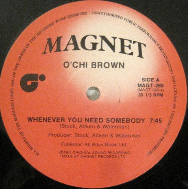 O'Chi Brown - Whenever You Need Somebody (Pull It Off Mix) - Quarantunes