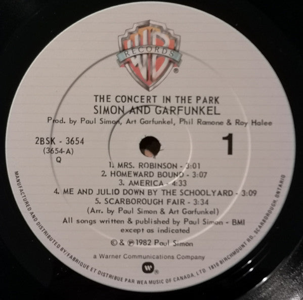 Simon & Garfunkel - The Concert In Central Park