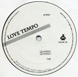 Quando Quango - Love Tempo (12" Extended Mix) - Quarantunes