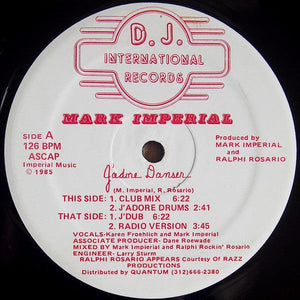 Mark Imperial - J'Adore Danser - Quarantunes