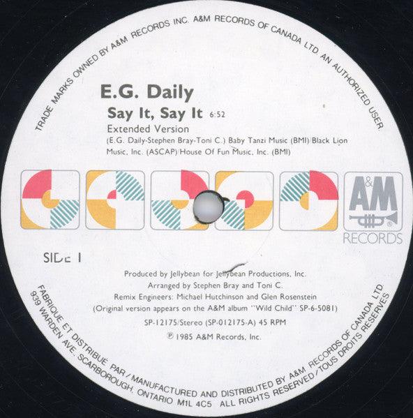 E.G. Daily - Say It, Say It 1985 - Quarantunes