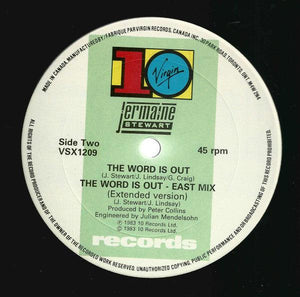 Jermaine Stewart - The Word Is Out (12") 1984 - Quarantunes