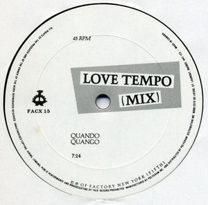 Quando Quango - Love Tempo (12" Extended Mix) - Quarantunes