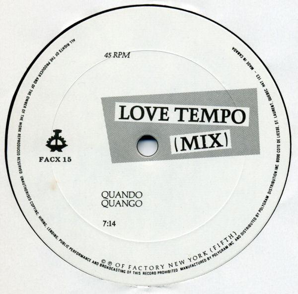 Quando Quango - Love Tempo (12" Extended Mix) - Quarantunes