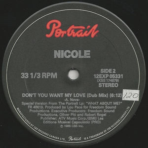 Nicole J McCloud - Don't You Want My Love - 1985 - Quarantunes