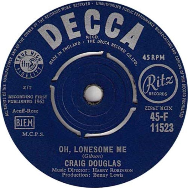 Craig Douglas (2) - Oh, Lonesome Me