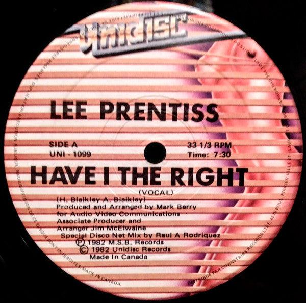 Lee Prentiss - Have I The Right - 1982 - Quarantunes