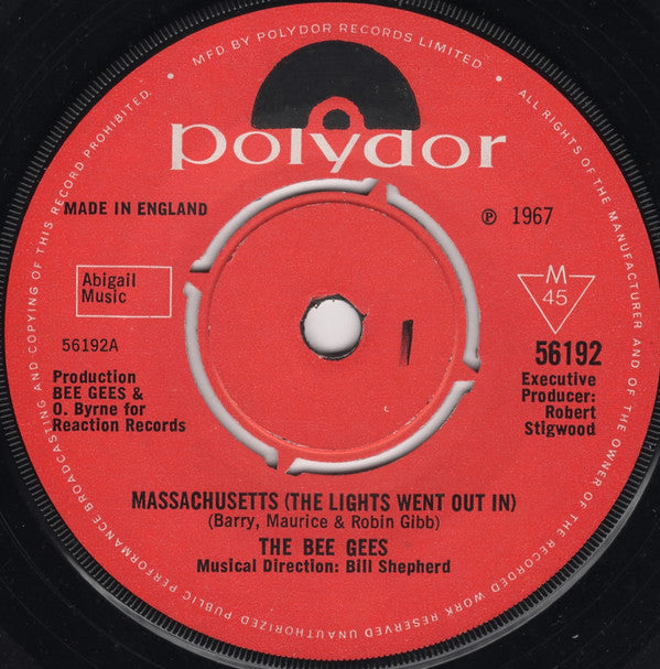Bee Gees - Massachusetts (The Lights Went Out In)