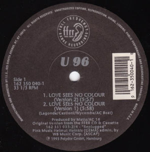 U96 - Love Sees No Colour - 1993 - Quarantunes