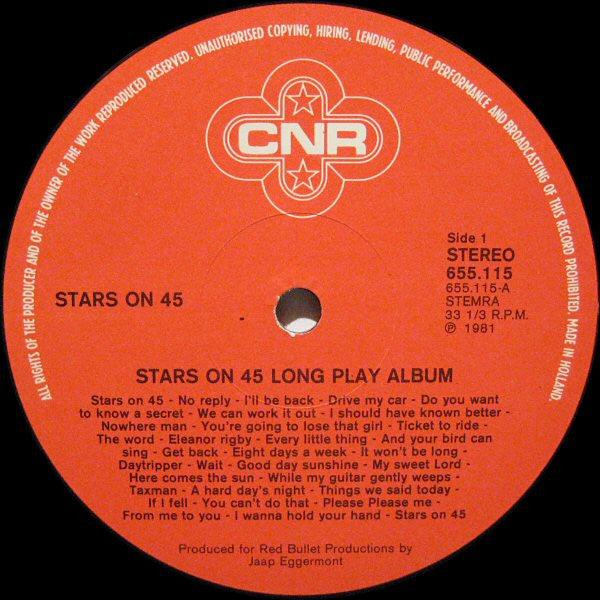Stars On 45 - Long Play Album - 1981 - Quarantunes