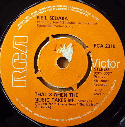 Neil Sedaka - That's When The Music Takes Me