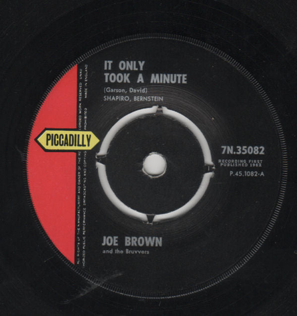 Joe Brown And The Bruvvers - It Only Took A Minute