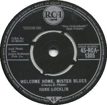 Hank Locklin - Welcome Home, Mister Blues