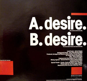 Yoh-Yo - Desire - 1987 - Quarantunes