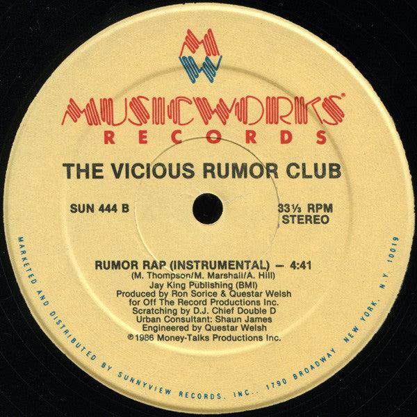 Vicious Rumor Club - Rumor Rap (Yeah, Yeah That's It) - 1986 - Quarantunes