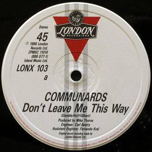 The Communards - Don't Leave Me This Way - 1986 - Quarantunes