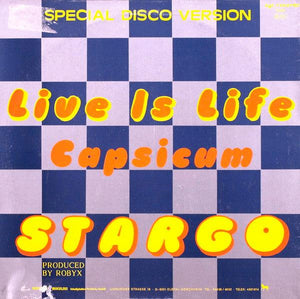 Stargo - Live Is Life / Capsicum (12") 1985 - Quarantunes