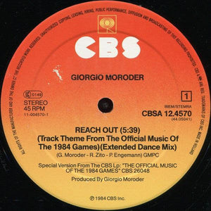 Giorgio Moroder - Reach Out - 1984 - Quarantunes