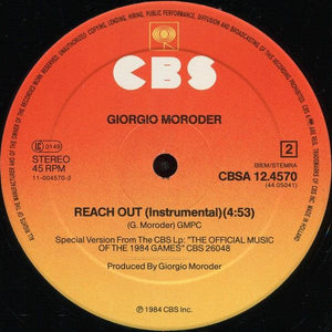 Giorgio Moroder - Reach Out - 1984 - Quarantunes