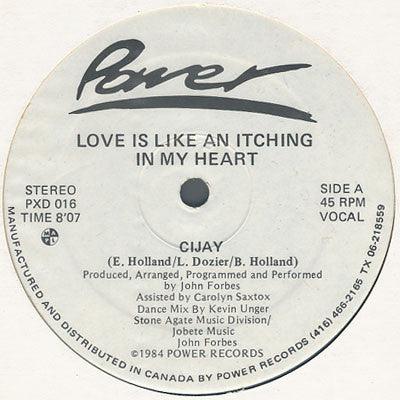 Cijay - Love Is Like An Itching In My Heart 1984 - Quarantunes