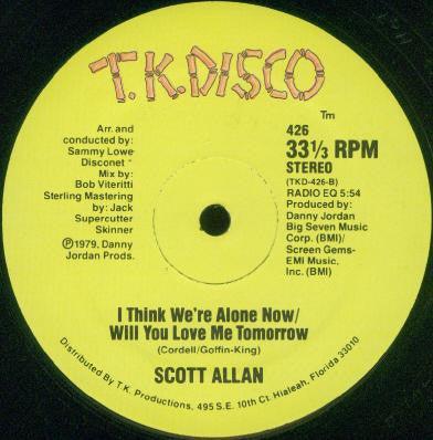 Scott Allan - I Think We're Alone Now / Will You Love Me Tomorrow - Quarantunes