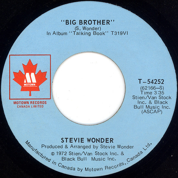 Stevie Wonder - You Haven't Done Nothin' / Big Brother