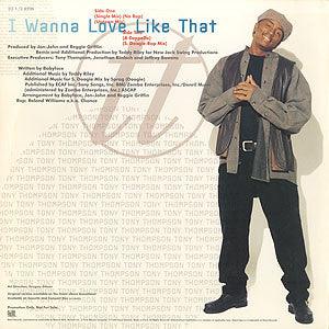 Tony Thompson - I Wanna Love Like That - 1995 - Quarantunes