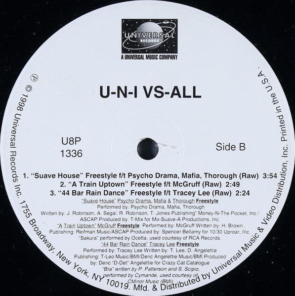 Various - U-N-I VS-ALL (12") 1998 - Quarantunes