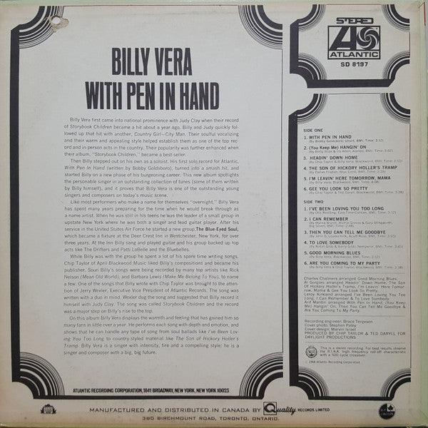Billy Vera - With Pen In Hand 1968 - Quarantunes