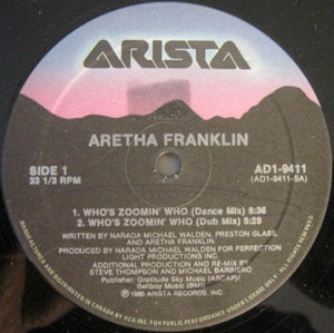 Aretha Franklin - Who's Zoomin' Who (12") 1985 - Quarantunes