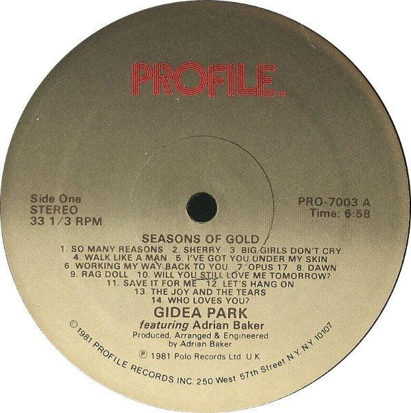 Gidea Park - Seasons Of Gold / Lolita - 1981 - Quarantunes