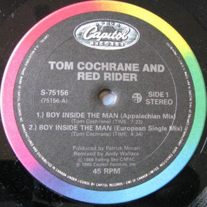 Tom Cochrane & Red Rider - Boy Inside The Man (12") 1986 - Quarantunes