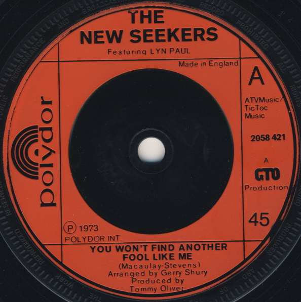 The New Seekers - You Won't Find Another Fool Like Me