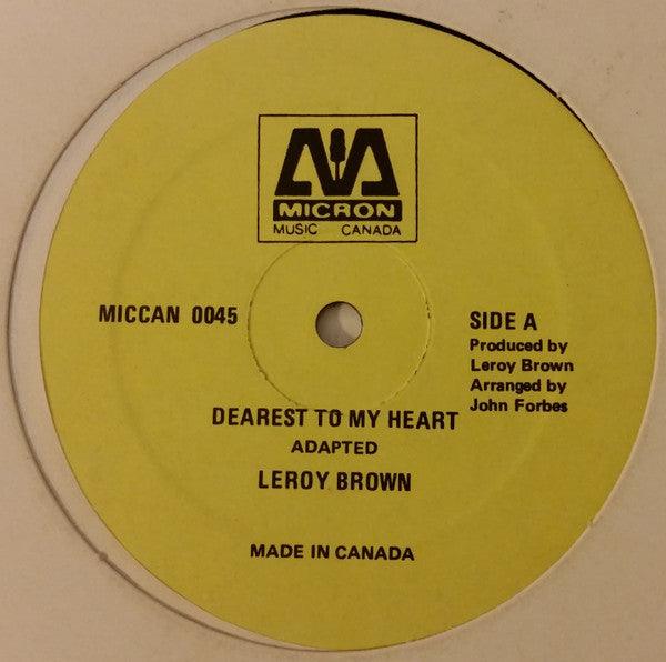 Leroy Brown - Dearest To My Heart (12") - Quarantunes