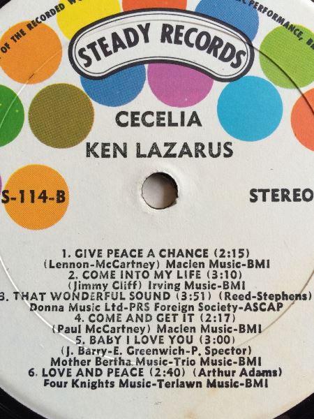 Ken Lazarus - Cecelia 1970 - Quarantunes