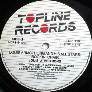 Louis Armstrong - Louis Armstrong And His All Stars. Rockin' Chair - 1984 - Quarantunes