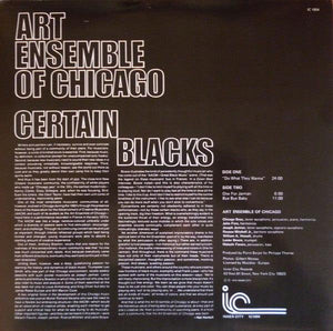 Art Ensemble Of Chicago - Certain Blacks 2014 - Quarantunes