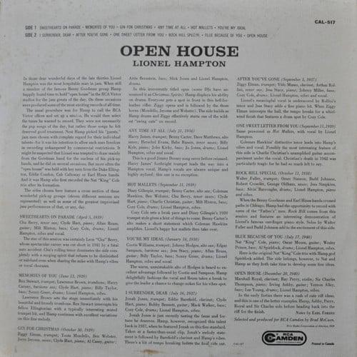 Lionel Hampton And Orchestra - Open House 1959 - Quarantunes